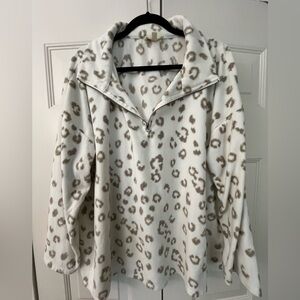 Como Blu Brushed Fleece 1/4 Zip